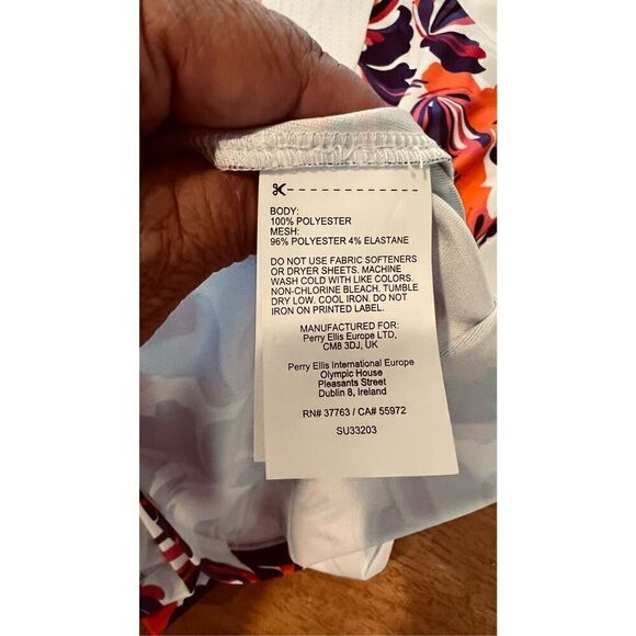 PGA Tour Conversational Parrot Printed Blocked Zip Polo Shirt Top SIZE M NEW - Picture 10 of 10